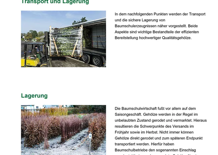 Transport und Lagerung